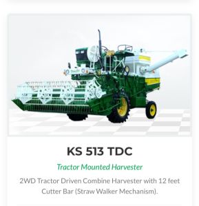 ksa 513 td tractor driven combine harvester