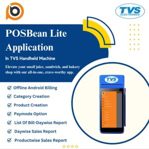 tvs pos handheld posbean billing software