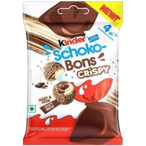 Kinder Schoko Bons Crispy T12 & T4 Packs with Creamy Milk and cocoa chocolate bite flavor in Good Of