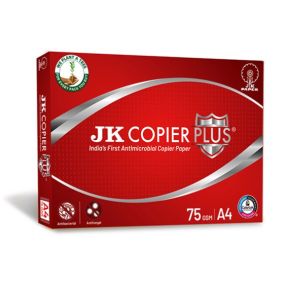 JK Copier Plus A4 Size Paper 75 GSM White (500 Sheets)