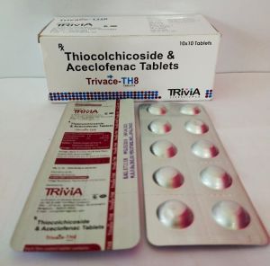 aceclofenac 100mg thiocolchicoside 8mg tablets