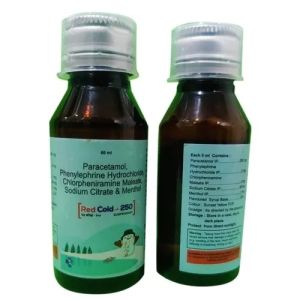 Paracetamol Phenylephrine Hydrochloride Chlorpheniramine Maleate Sodium Citrate and Menthol Syrup