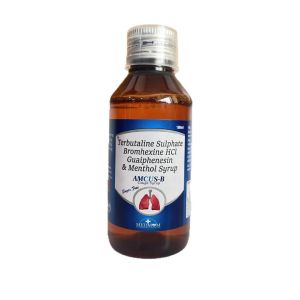 Terbutaline Sulphate, Bromhexine Hydrochloride, Guaphenesin &amp;amp; Menthol Syrup