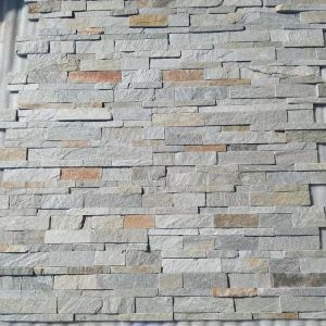 Indian Yellow Gold Quartzite Slate Wall Cladding Decorative Interior Exterior Ledger Culture Stacked