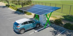 Solar Electric Vehicle Charging Station