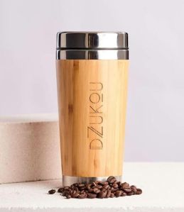 premium quality bamboo travel mug