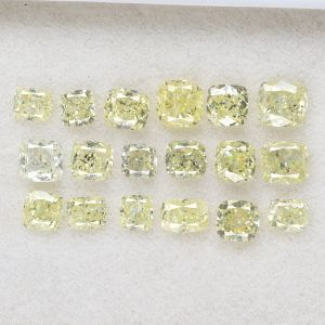 3.33 Carat 18 PCS Lot Natural Loose Diamond 2.77X3.95 mm Si2 To i2 Clarity 100% Real Natural Yellow
