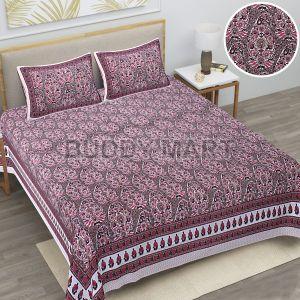 Grah Shobha Double Bed Printed Bedsheet