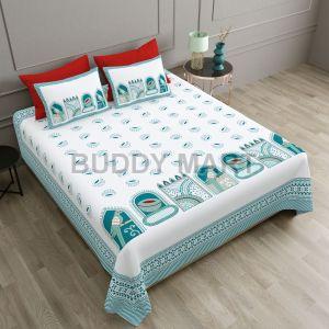 Sanchi Printed Double Bedsheet