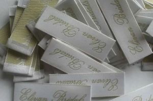White Woven Labels