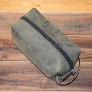 leather toiletries bag