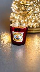 Mercury Golden and Red votive scented Candle