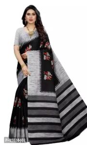 Stylish women art silk saree with blouse piece