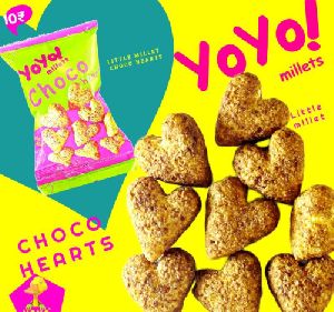 Yoyo Choco Hearts Sweet Pops - Millet Snacks 20gm