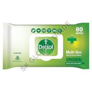 White Rectangular Cotton Dettol Wipes, For Baby Care, Face Cleaning, Size : Standard