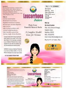 Leucorrhoea Juice