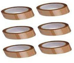 1/2&amp;quot; x 50 M Brown Tape ( Pack of 12 Pics.)