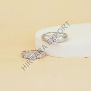 Couple Bands Diamond Ring