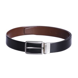 Kara Black & Brown Reversible Leather Belt for Men