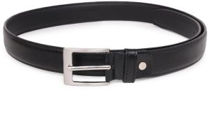 kara men pin buckle faux leather black formal belt