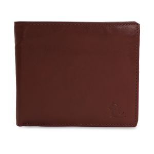 KARA Men\'s Tan Bifold Wallets - Sleek Genuine Leather Wallet for Men with 6 Card Holder Slot