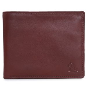 KARA Tan Genuine Wallet for Men - Classic Bifold Men's Wallet with Coin Pocket and Card Holder Slot