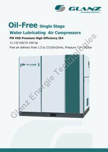 Oil Free Single Stage Water Lubricating Air Compressor