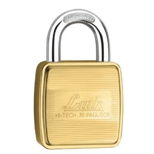 Link Hi-Tech Brass Square 70mm Pad Lock