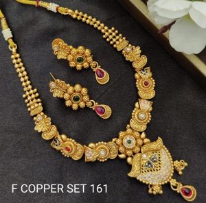 Designer Golden Necklace Set