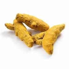 raw turmeric finger