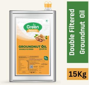 15 Kg Double Filtered Groundnut Oil