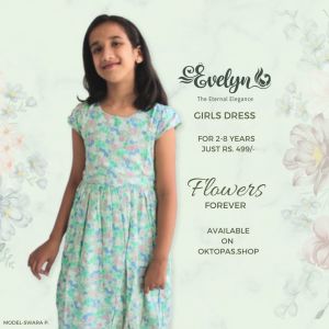 Girls dress for 2 to 8 years