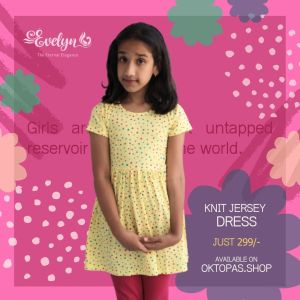 Knited girls dress for 2 to 6 years