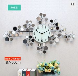 Metal Mirror Wall Clock