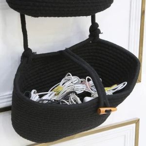 Black Jute Storage Bag