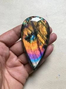 Labradorite Faceted Cabochon 1 Piece Size 80 MM Approx