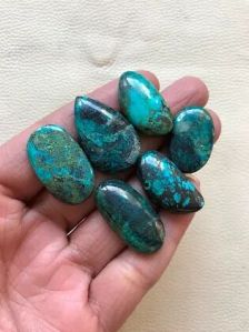 Turquoise Cabochon 6 Piece Size 30-24 MM APPROX