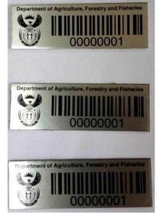 Metallic Barcode Label