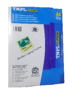 TNPL Platinum Plain Copier Paper A4 80 GSM White (1Pack - 500 Sheets)