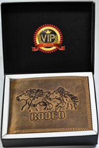 E-305 Mens Cow Hunter Leather Wallet