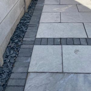 Indian Basalt Cobble Stones Sandblasted finish Pavers outdoor garden cube cobble road paver Driveway