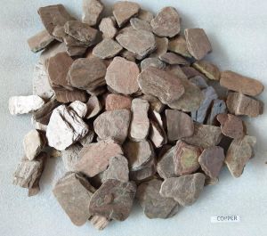 Indian Copper Slate Aggregates Paddle Stones Crushed Tumbled Pebbles for Landscaping Garden Planters