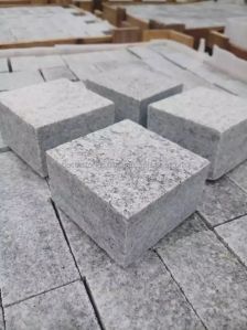 Indian Grey Granite Setts Natural Surface Cube stones Cobbles Patio Walkway
