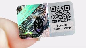Silver Scratch Hologram Sticker , Packaging Type
