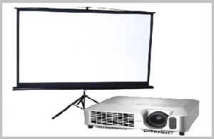Video Projector with Screen