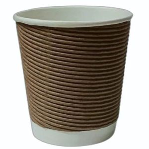 200 Ml Disposable Ripple Paper Cup