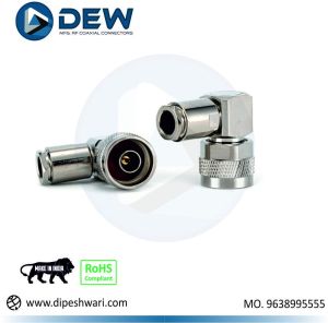 N MALE RIGHT ANGLE CONNECTOR FOR LMR300 CABLE