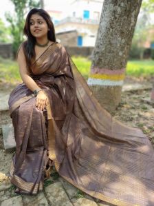 beautifully crafted baswada silk saree