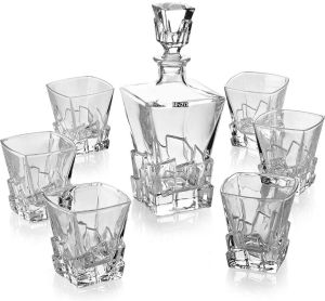 crystal decanter set