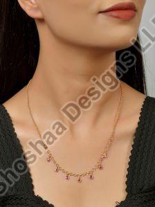 0821ABSH20-2547 Gold Plated Handcrafted Charm Chains